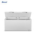 600L Double Doors Top Open Horizontal Electric Deep Chest Freezer